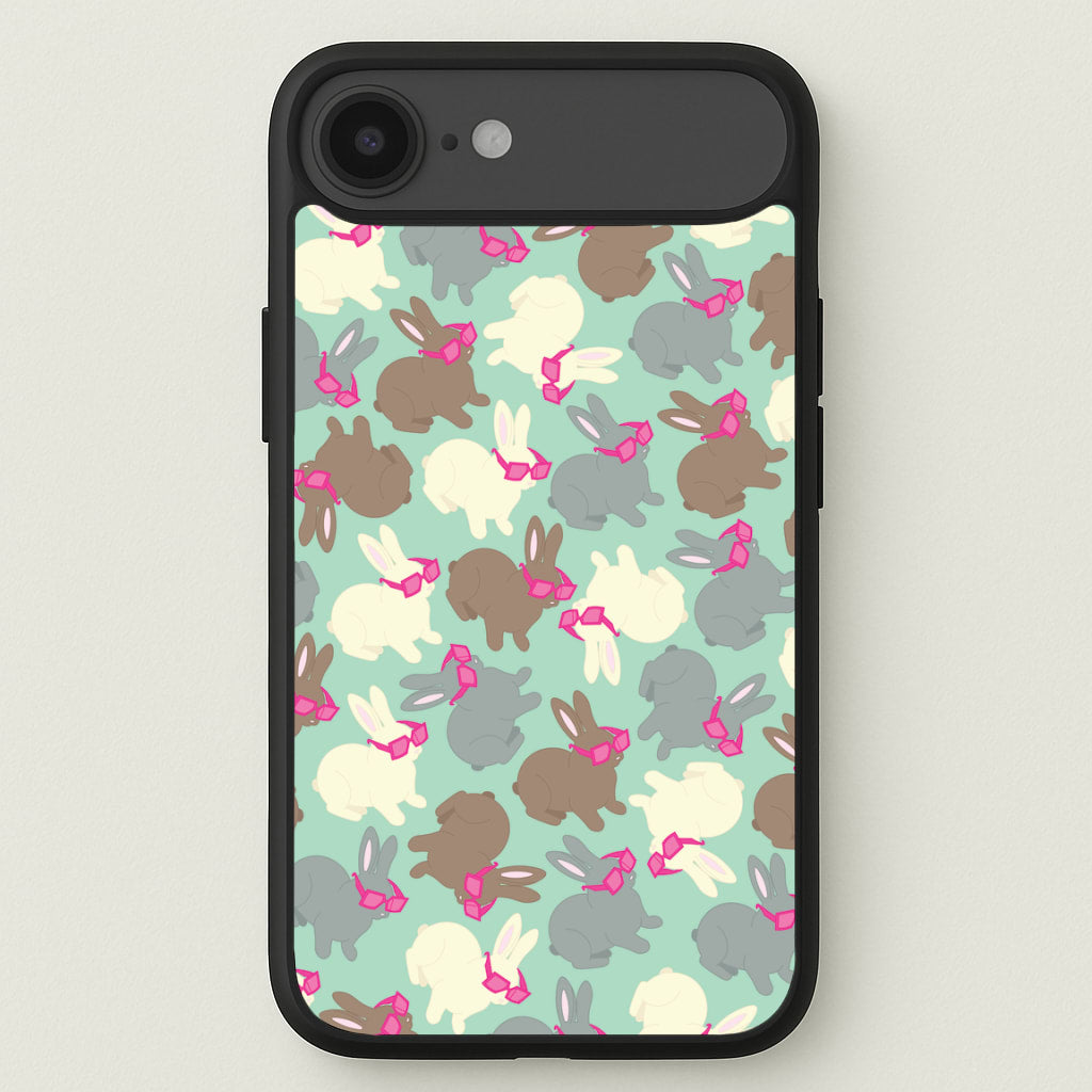 Bunny With Glasses Pattern Phone Case for iPhone 17 Air