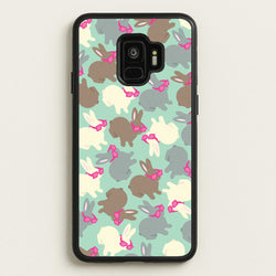 Bunny With Glasses Pattern  - Easter Phone Case for Galaxy S9