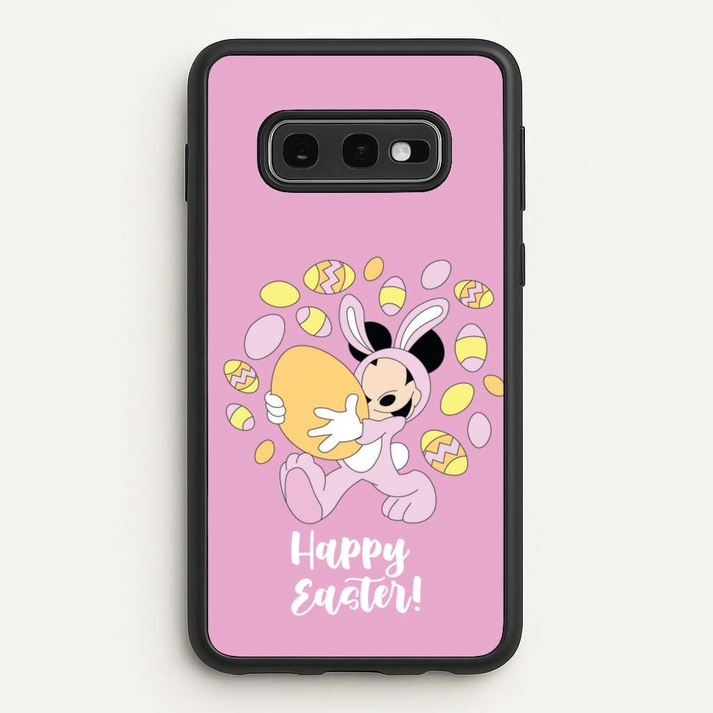 Happy Easter Pink   - Easter Phone Case for Galaxy S10e