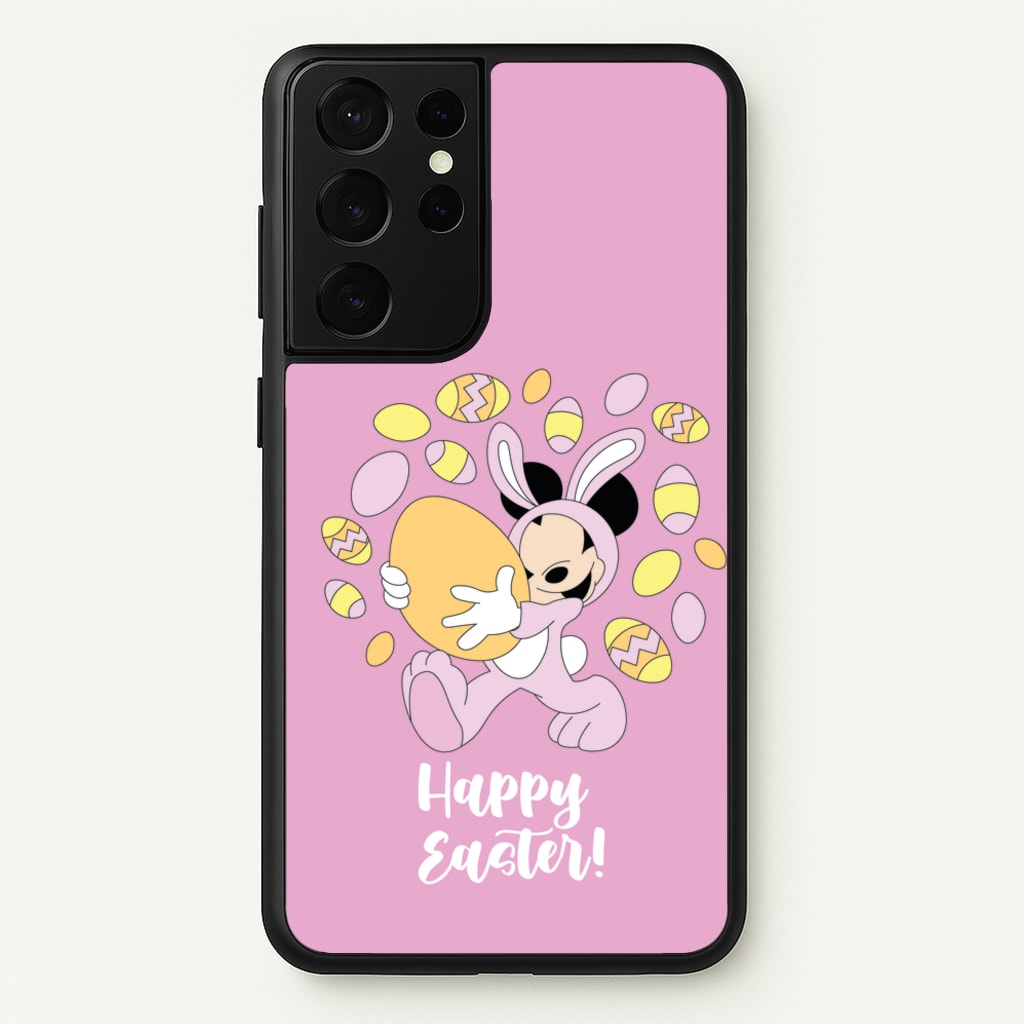 Happy Easter Pink   - Easter Phone Case for Galaxy S21 Ultra
