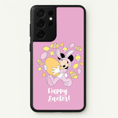 Happy Easter Pink   - Easter Phone Case for Galaxy S21 Ultra
