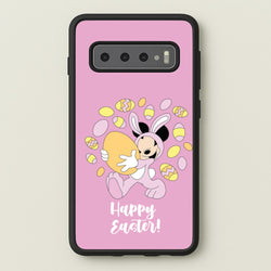 Happy Easter Pink   - Easter Phone Case for Galaxy S10