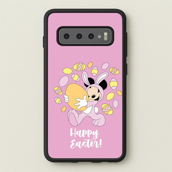 Happy Easter Pink   - Easter Phone Case for Galaxy S10