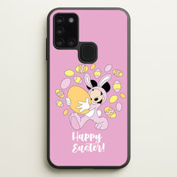 Happy Easter Pink   - Easter Phone Case for Galaxy A21s