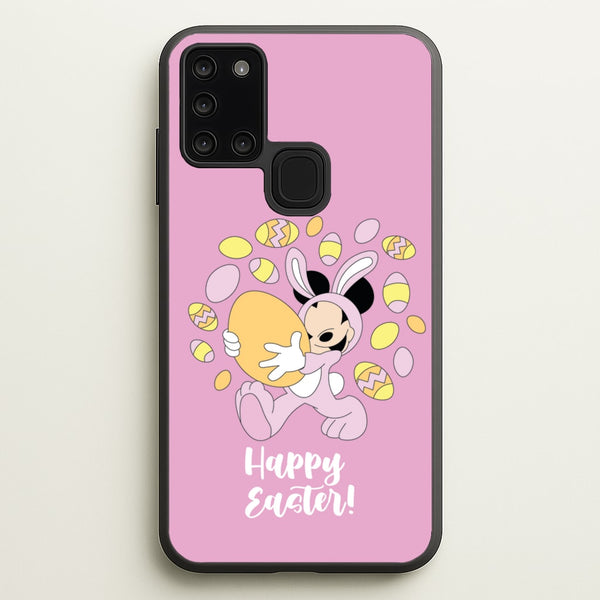 Happy Easter Pink   - Easter Phone Case for Galaxy A21s