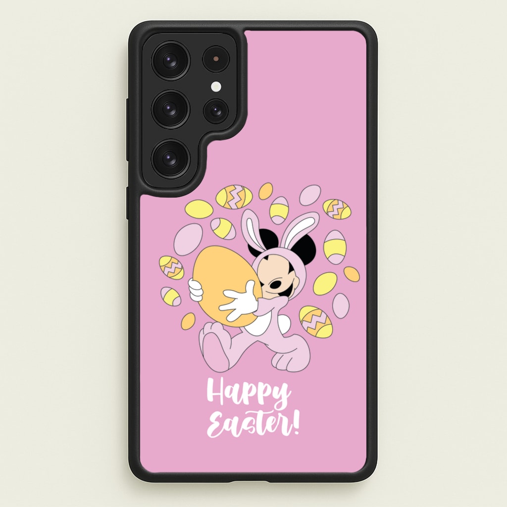 Happy Easter Pink   - Easter Phone Case for Galaxy S22 Ultra