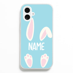 White Bunny Personalised  - Easter Phone Case for iPhone 16 Plus