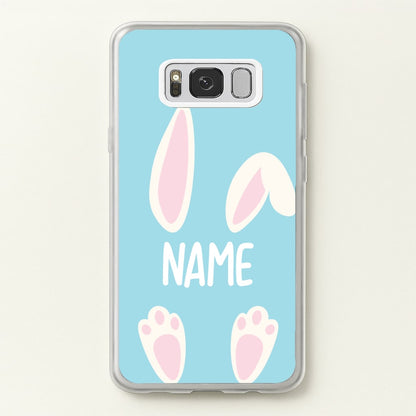 White Bunny Personalised  - Easter Phone Case for Galaxy S8