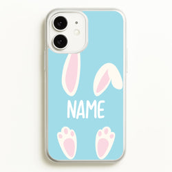 White Bunny Personalised  - Easter Phone Case for iPhone 11