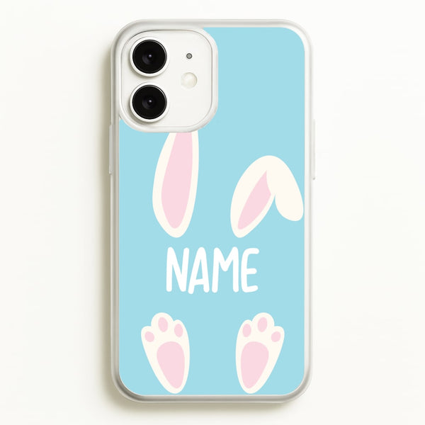 White Bunny Personalised  - Easter Phone Case for iPhone 11