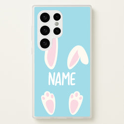 White Bunny Personalised  - Easter Phone Case for Galaxy S24 Ultra