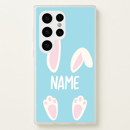 White Bunny Personalised  - Easter Phone Case for Galaxy S24 Ultra