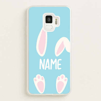 White Bunny Personalised  - Easter Phone Case for Galaxy S9