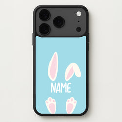 White Bunny Personalised Phone Case for iPhone 17 Pro