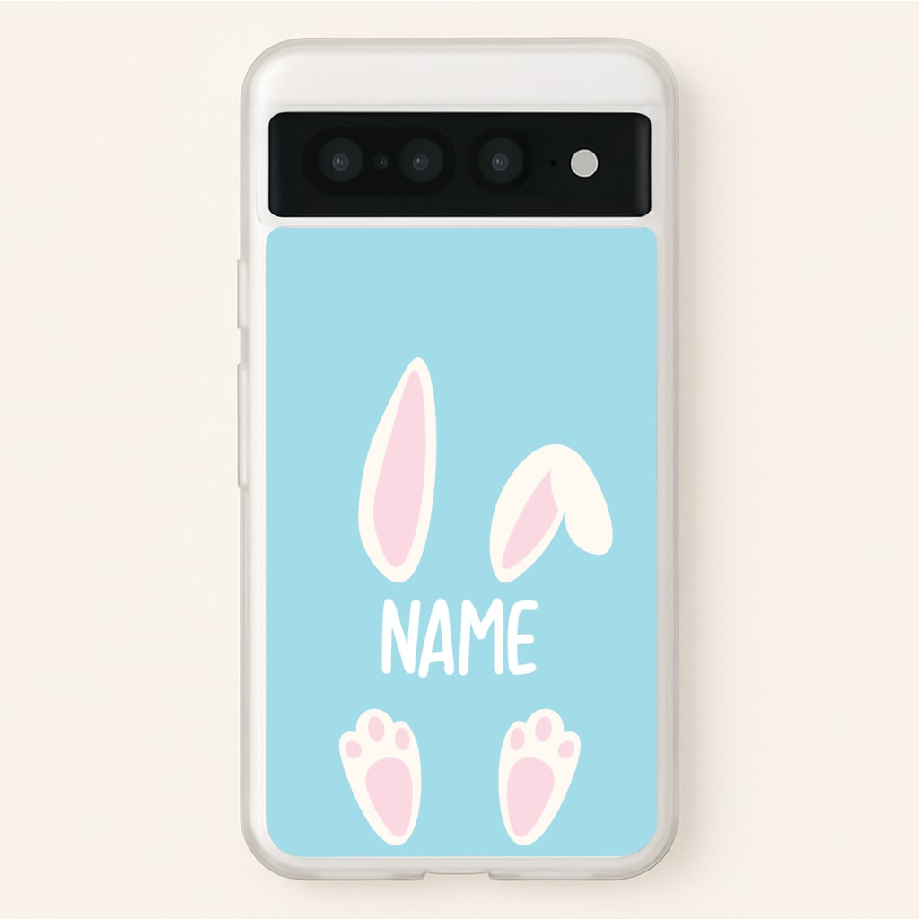 White Bunny Personalised  - Easter Phone Case for Google Pixel 7 Pro
