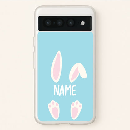 White Bunny Personalised  - Easter Phone Case for Google Pixel 7 Pro