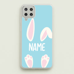 White Bunny Personalised  - Easter Phone Case for Galaxy A12