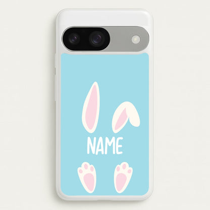 White Bunny Personalised  - Easter Phone Case for Google Pixel 9 / 9 Pro