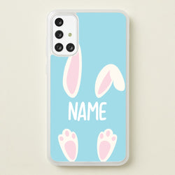 White Bunny Personalised  - Easter Phone Case for Galaxy A71