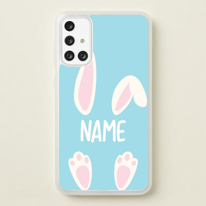 White Bunny Personalised  - Easter Phone Case for Galaxy A71