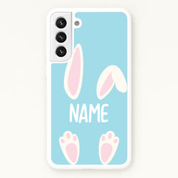 White Bunny Personalised  - Easter Phone Case for Galaxy S22 Plus