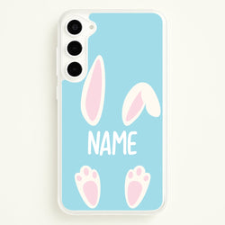 White Bunny Personalised  - Easter Phone Case for Galaxy S23