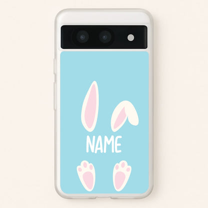 White Bunny Personalised  - Easter Phone Case for Google Pixel 8a