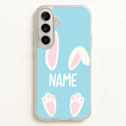 White Bunny Personalised  - Easter Phone Case for Galaxy A56