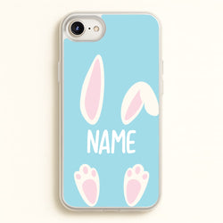 White Bunny Personalised  - Easter Phone Case for iPhone 6 Plus / 7 Plus / 8 Plus