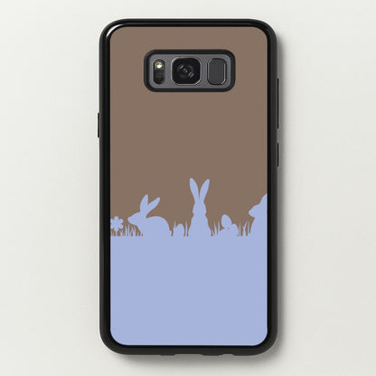 Bunny Outline   - Easter Phone Case for Galaxy S8 Plus
