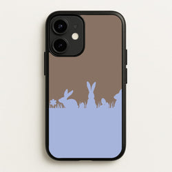 Bunny Outline   - Easter Phone Case for iPhone 12 Mini