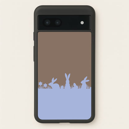 Bunny Outline   - Easter Phone Case for Google Pixel 6a