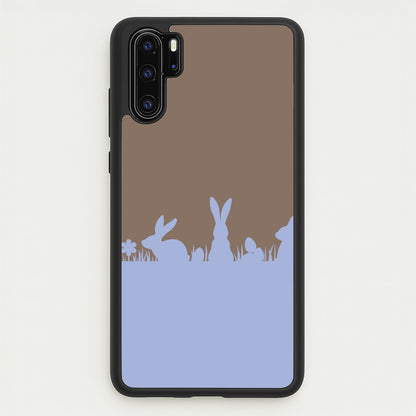 Bunny Outline   - Easter Phone Case for Huawei P30 Pro