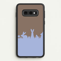 Bunny Outline   - Easter Phone Case for Galaxy S10e