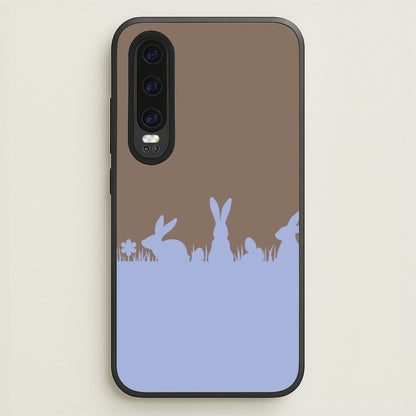 Bunny Outline   - Easter Phone Case for Huawei P30