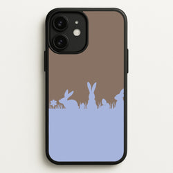 Bunny Outline   - Easter Phone Case for iPhone 11
