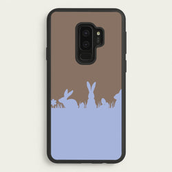 Bunny Outline   - Easter Phone Case for Galaxy S9 Plus