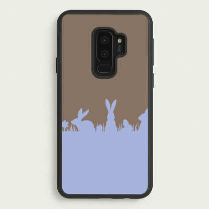 Bunny Outline   - Easter Phone Case for Galaxy S9 Plus