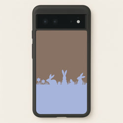 Bunny Outline   - Easter Phone Case for Google Pixel 6