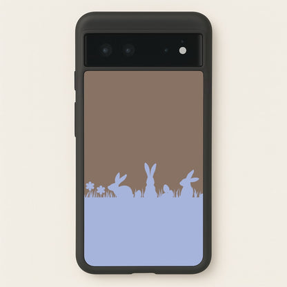 Bunny Outline   - Easter Phone Case for Google Pixel 6