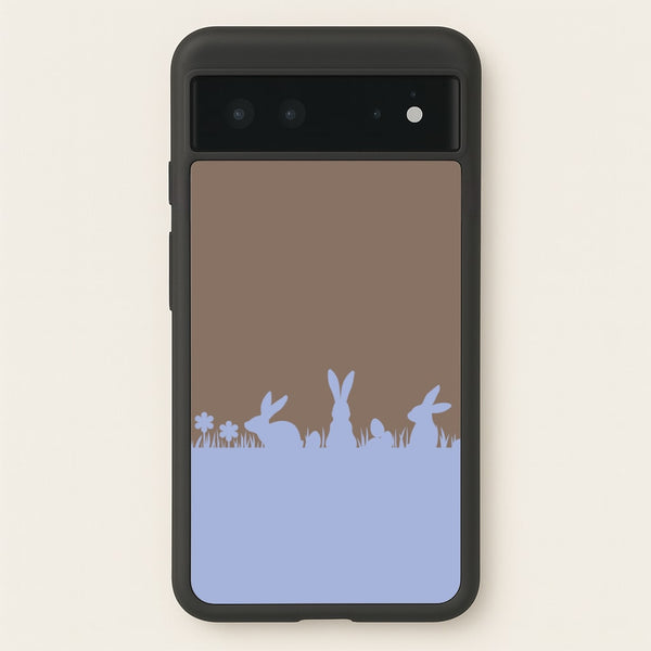Bunny Outline   - Easter Phone Case for Google Pixel 6