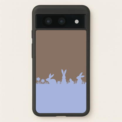 Bunny Outline   - Easter Phone Case for Google Pixel 8a