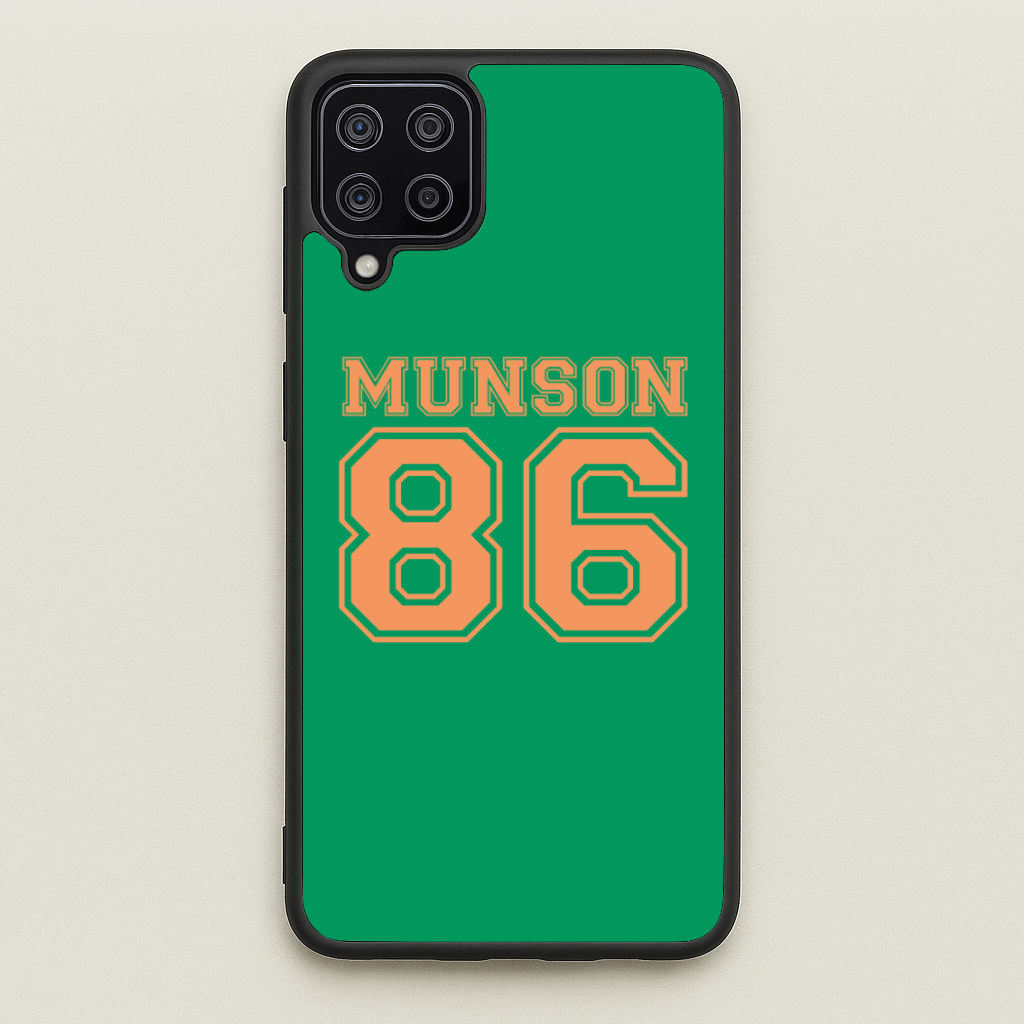 Munson 86 - Green  - Stranger Things Phone Case for Galaxy A12