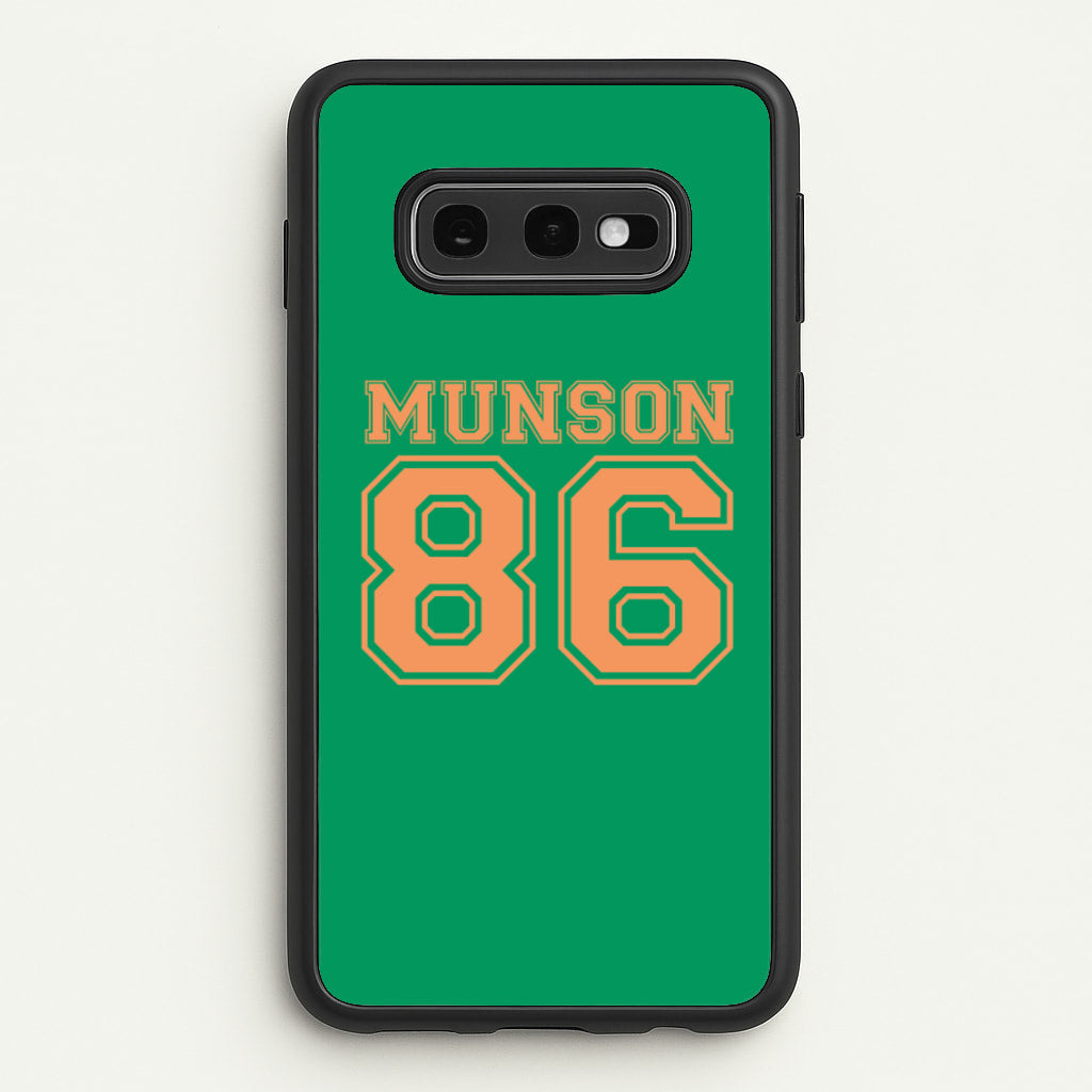 Munson 86 - Green  - Stranger Things Phone Case for Galaxy S10e