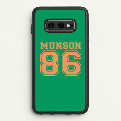 Munson 86 - Green  - Stranger Things Phone Case for Galaxy S10e