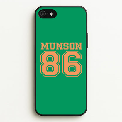 Munson 86 - Green  - Stranger Things Phone Case for iPhone 5 / 5s / SE 2016