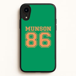Munson 86 - Green  - Stranger Things Phone Case for iPhone XR