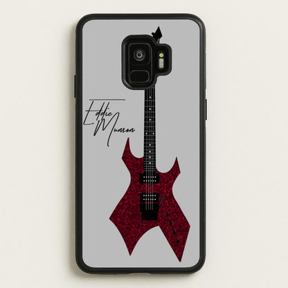 Eddie Munson Guitar  - Stranger Things Phone Case for Galaxy S9