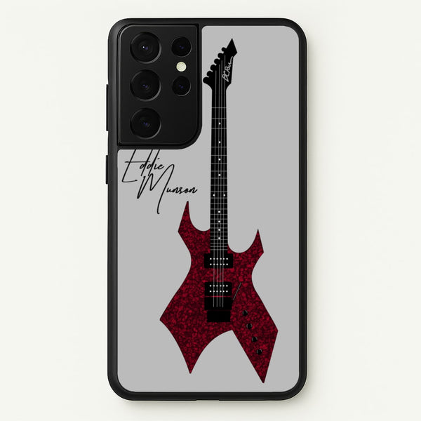 Eddie Munson Guitar  - Stranger Things Phone Case for Galaxy S21 Ultra