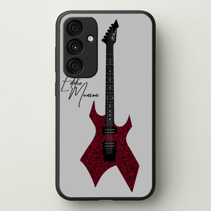 Eddie Munson Guitar  - Stranger Things Phone Case for Galaxy A35